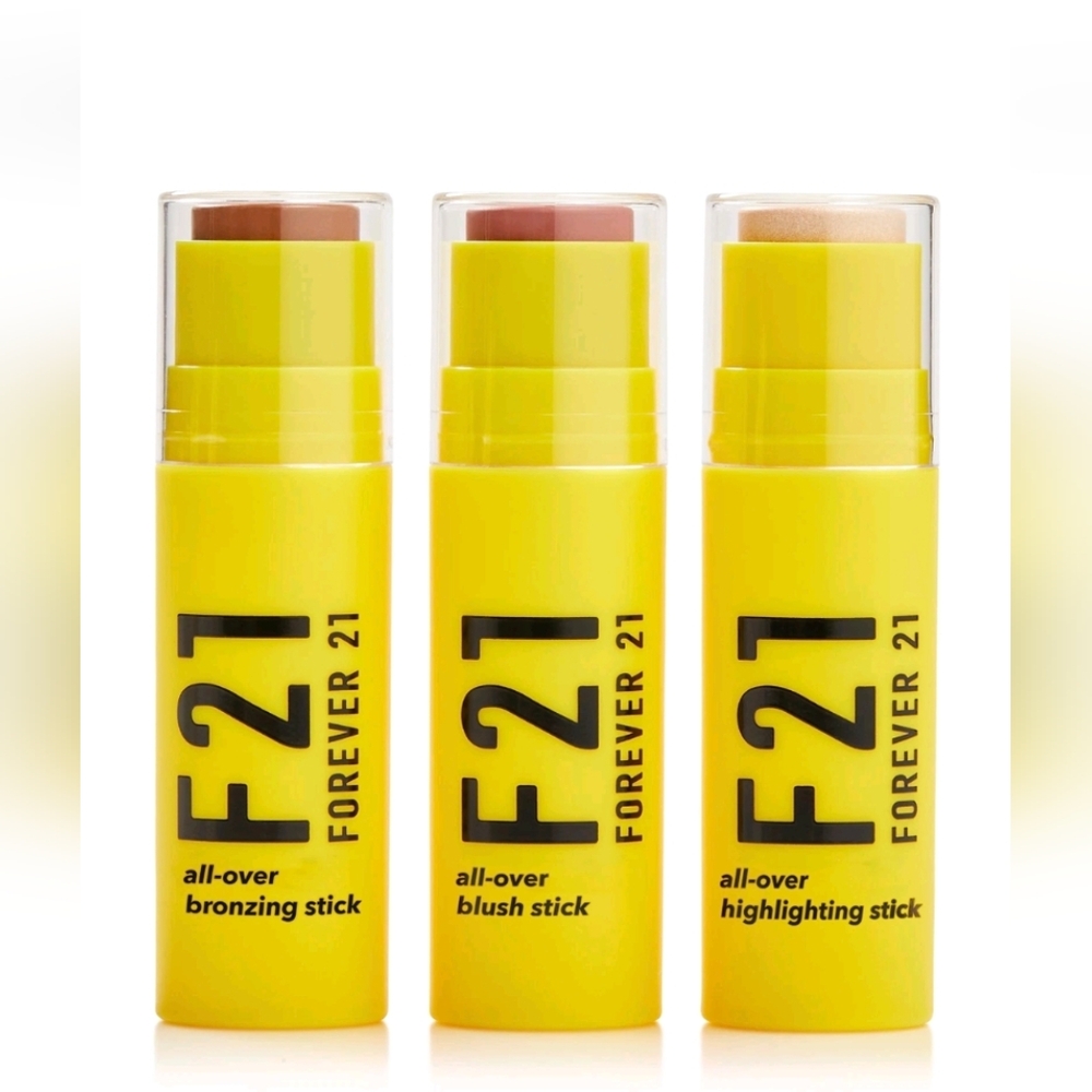 Forever 21 All-Over Makeup Stick Set - Bronzing, Blush, Highlighting